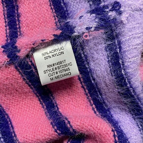 NWT Beivy  fussy top pink/purple  size M SUPER CUTE SUPER SOFT - Picture 6 of 6